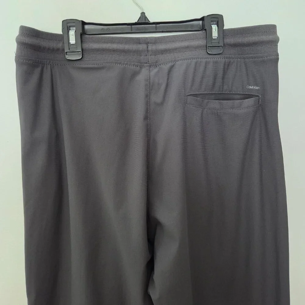 CALVIN KLEIN Men's Lightweight Tapered Drawstring Joggers Gray Size M